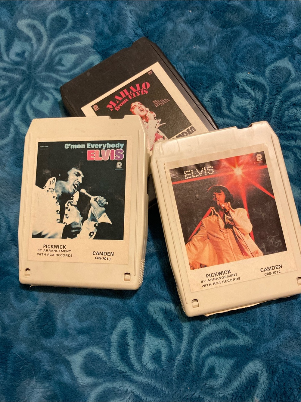 Elvis 8-Track Tape Collection - White and Black Cartridges